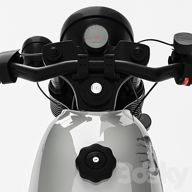 Honda CG125 Motorcycle 3DSMax File - thumbnail 5