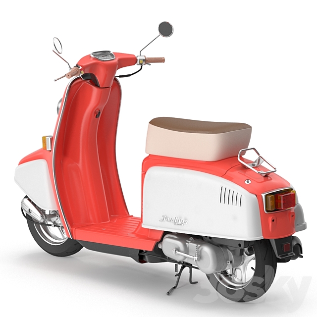 Honda Julio Scooter 3DS Max Model - thumbnail 2