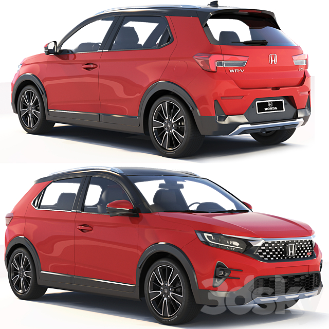 Honda WR-V RS 2023 3DS Max Model - thumbnail 2