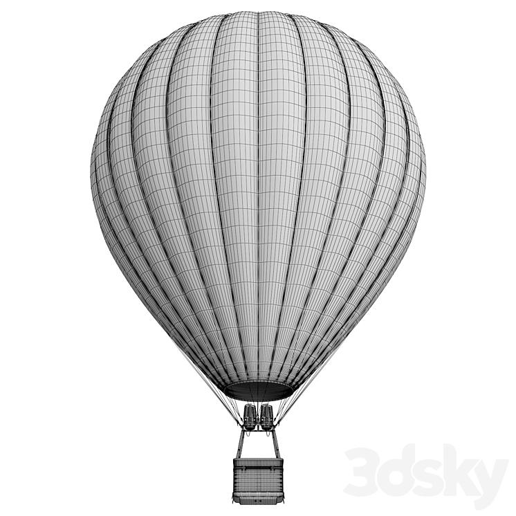 Hot air balloons 3DS Max - thumbnail 2