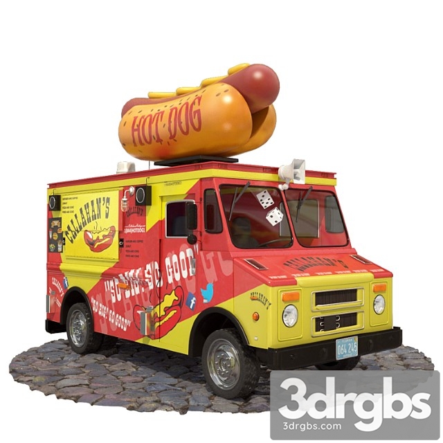 Hot dog truck 3dsmax Download - thumbnail 1