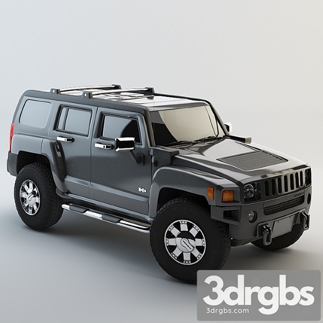 Hummer h3 3dsmax Download - thumbnail 1