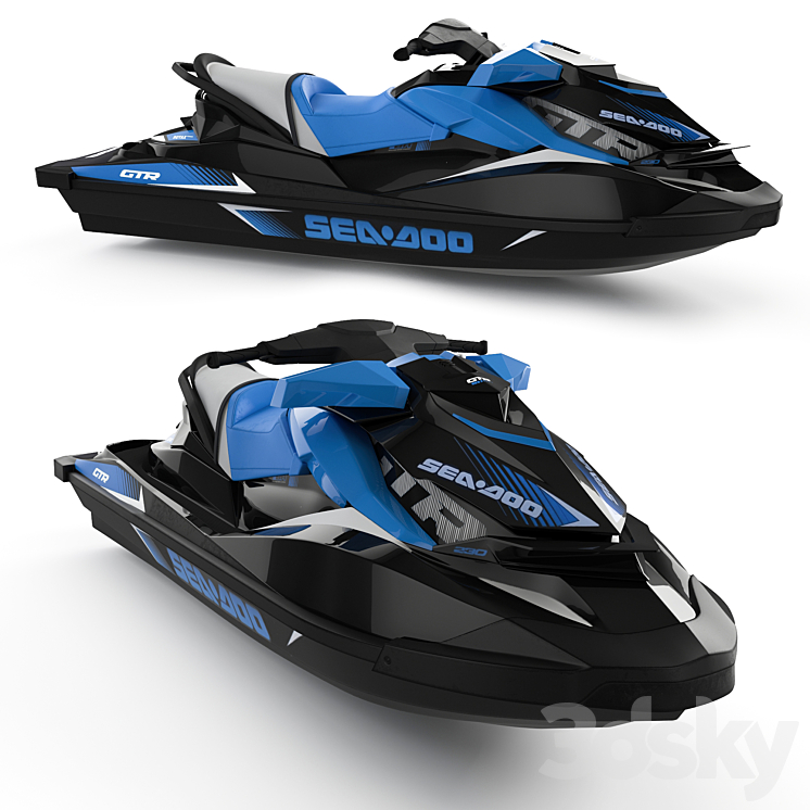 Hydrocycle Sea Doo GTR_230 3DS Max - thumbnail 1