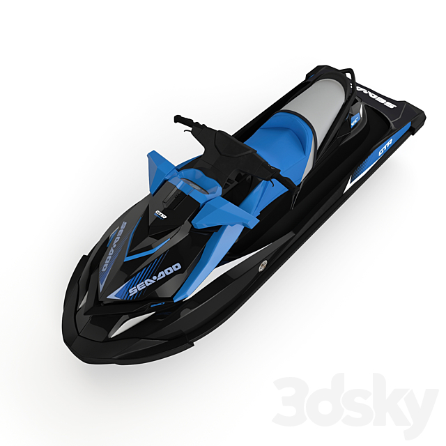 Hydrocycle Sea Doo GTR_230 3DS Max Model - thumbnail 4