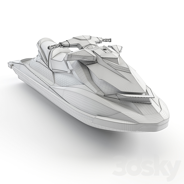 Hydrocycle Sea Doo GTR_230 3DS Max Model - thumbnail 5