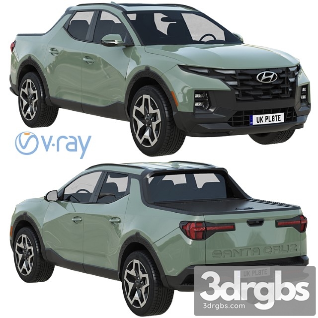 Hyundai Santa Cruz 1 3dsmax Download - thumbnail 1