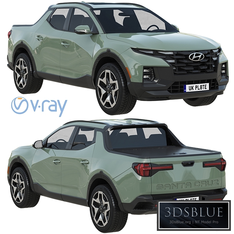 Hyundai Santa Cruz 3DS Max - thumbnail 3