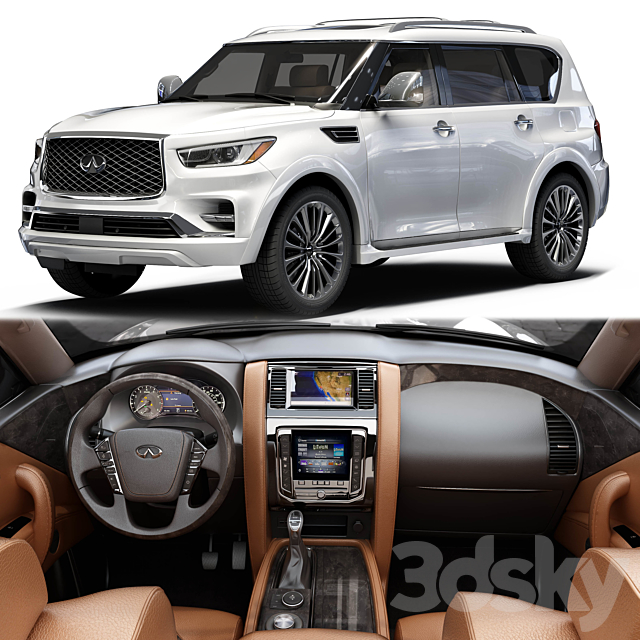 INFINITI_QX80 3DS Max Model - thumbnail 1