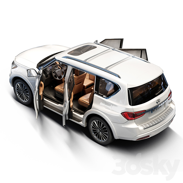 INFINITI_QX80 3DS Max Model - thumbnail 4