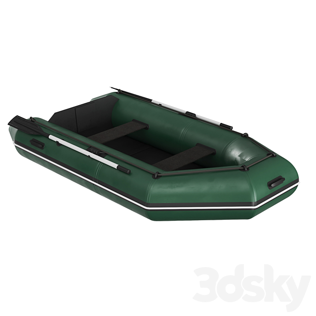 Inflatable boat 3DS Max Model - thumbnail 4