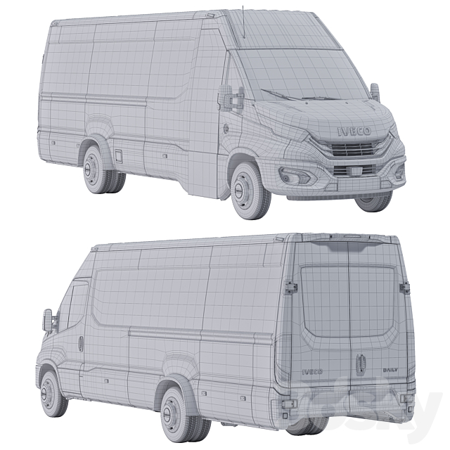 Iveco Daily 3ds Max - thumbnail 3