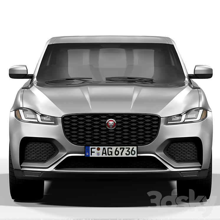 Jaguar F-Pace 3DS Max Model - thumbnail 2