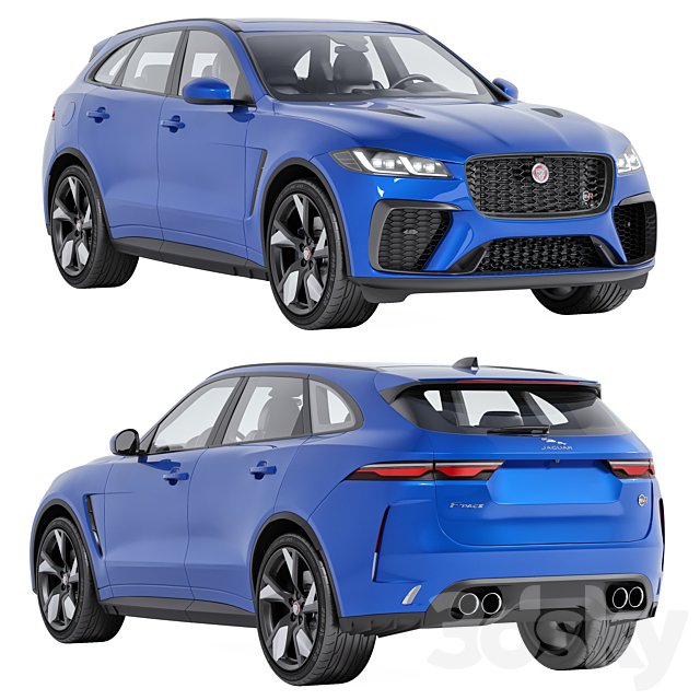 Jaguar F-Pace SVR 2023 3ds Max - thumbnail 1