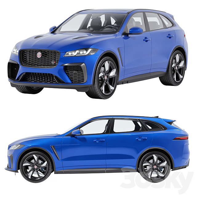 Jaguar F-Pace SVR 2023 3ds Max - thumbnail 2