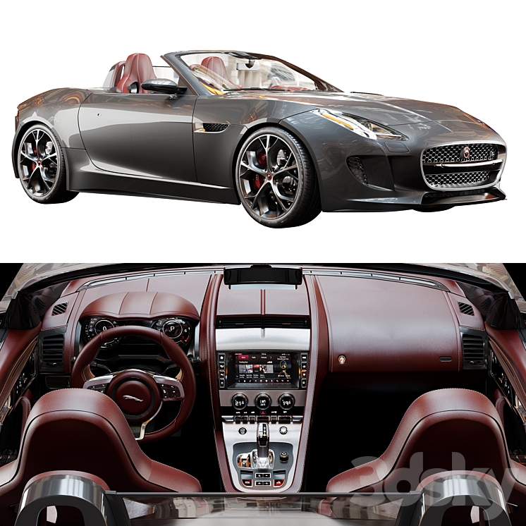 Jaguar F_TYPE 3DS Max - thumbnail 1