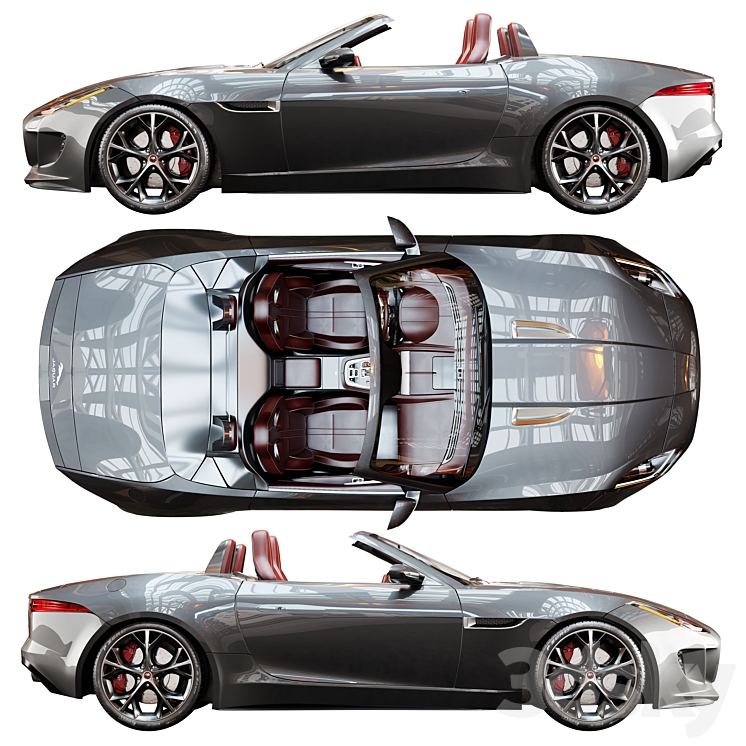 Jaguar F_TYPE 3DS Max - thumbnail 2