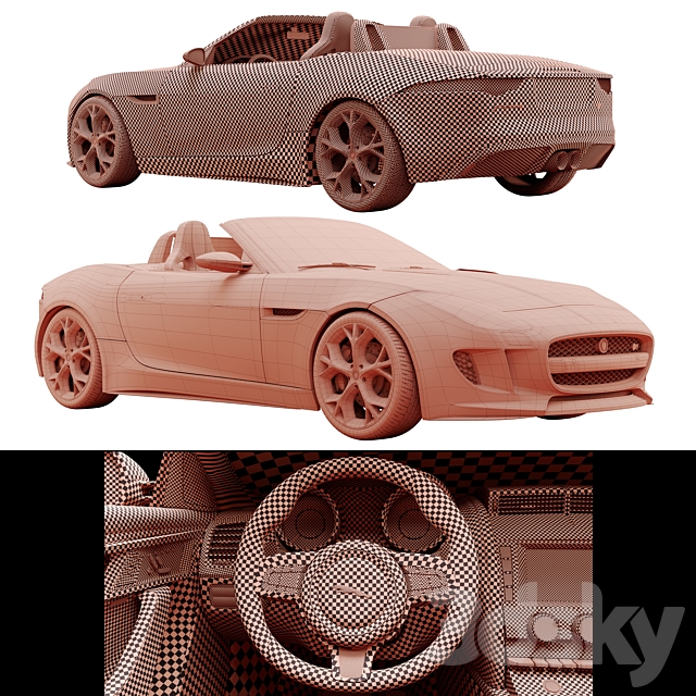 Jaguar F_TYPE 3DSMax File - thumbnail 5