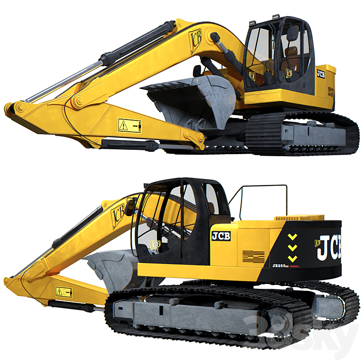 Jcb_Excavator 3DS Max - thumbnail 1