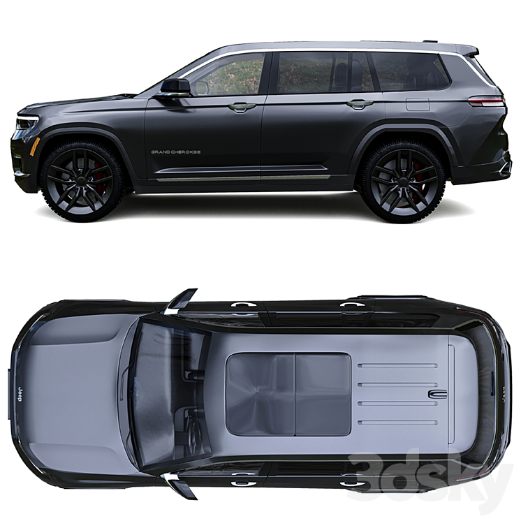 Jeep Grand Cherokee L 2021 3DS Max - thumbnail 2