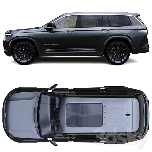 Jeep Grand Cherokee L 2021 3DSMax File - thumbnail 2