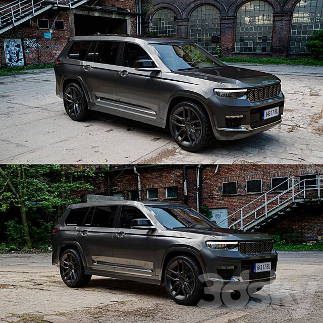 Jeep Grand Cherokee L 2021 3DSMax File - thumbnail 4