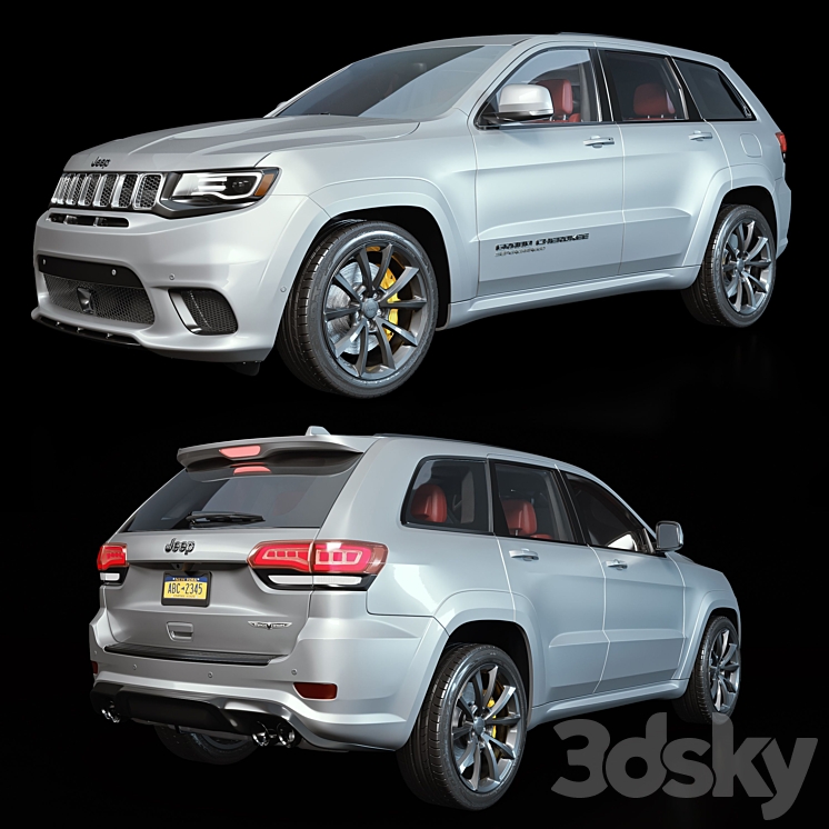 Jeep grand cherokee trackhawk 3DS Max - thumbnail 1