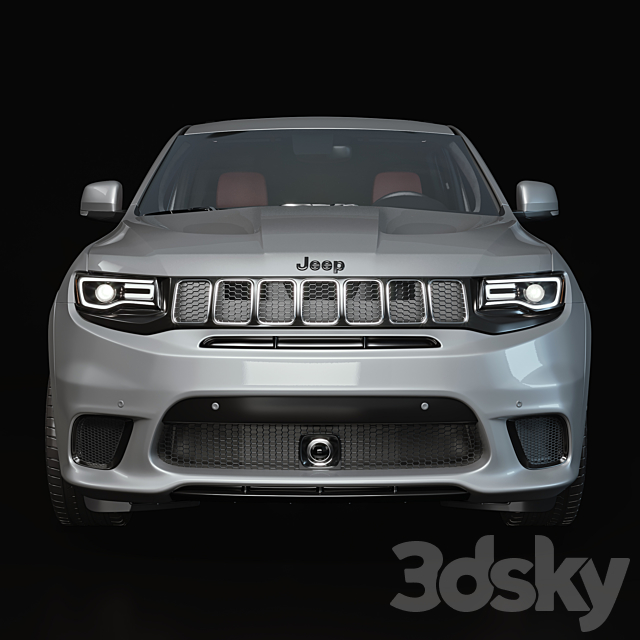 Jeep grand cherokee trackhawk 3DS Max Model - thumbnail 3