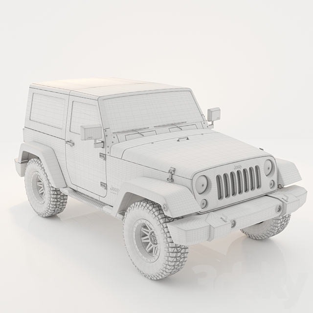 jeep wrangler rubicon 3DSMax File - thumbnail 2