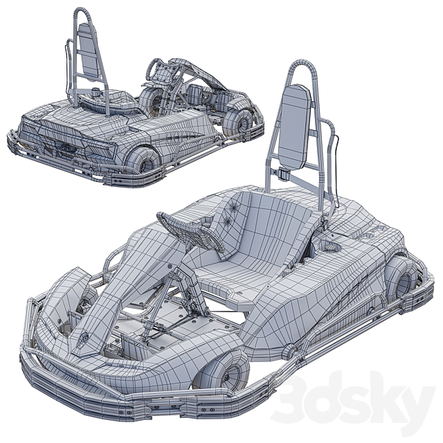 Kart – RiMO SiNUS iON 3DS Max Model - thumbnail 5