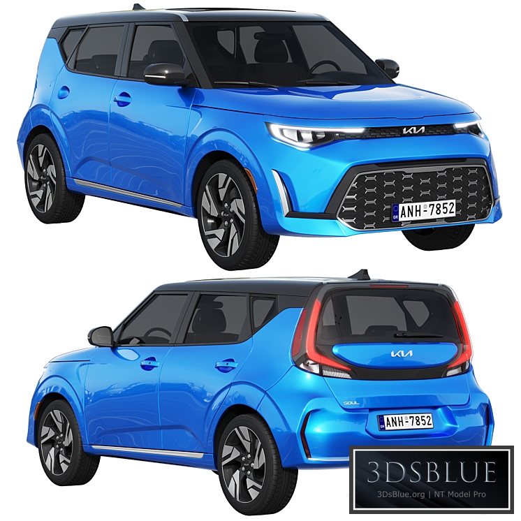 KIA SOUL 2023 3DS Max - thumbnail 3