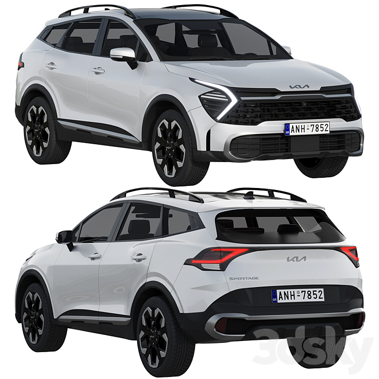 KIA Sportage 2022 3DS Max Model - thumbnail 1