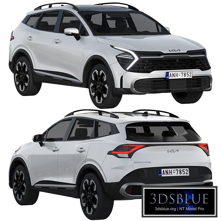 KIA Sportage 2022 3DS Max - thumbnail 3