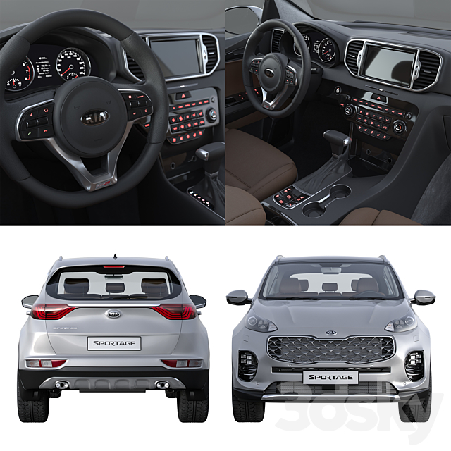 Kia sportage 3DSMax File - thumbnail 2