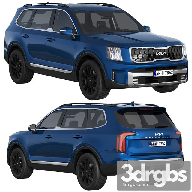 Kia Telluride 2023 3dsmax Download - thumbnail 1