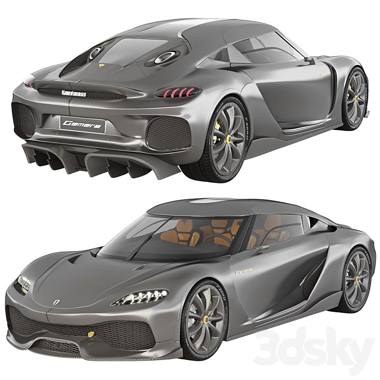 Koenigsegg Gemera 2021 3DS Max Model - thumbnail 2