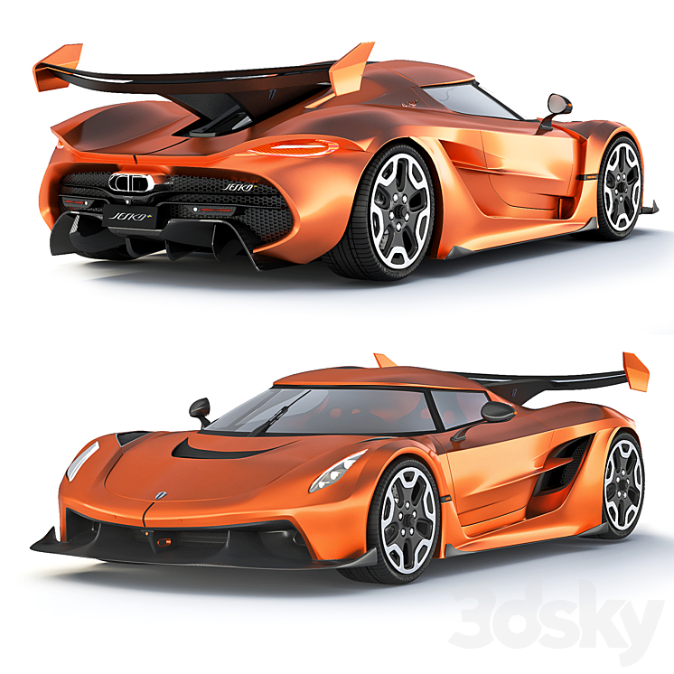 Koenigsegg Jesko 2019 3DS Max - thumbnail 1