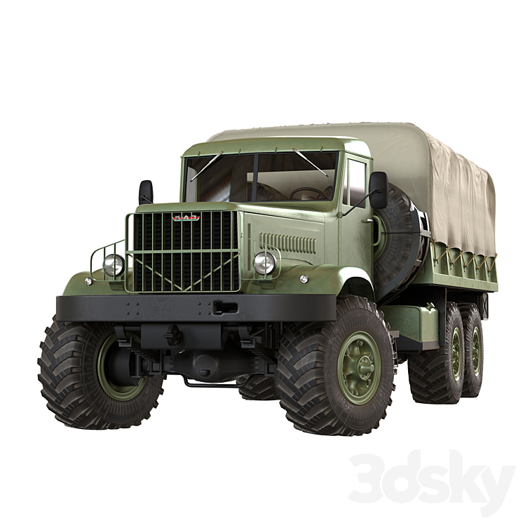 KrAZ-214 3DS Max - thumbnail 2