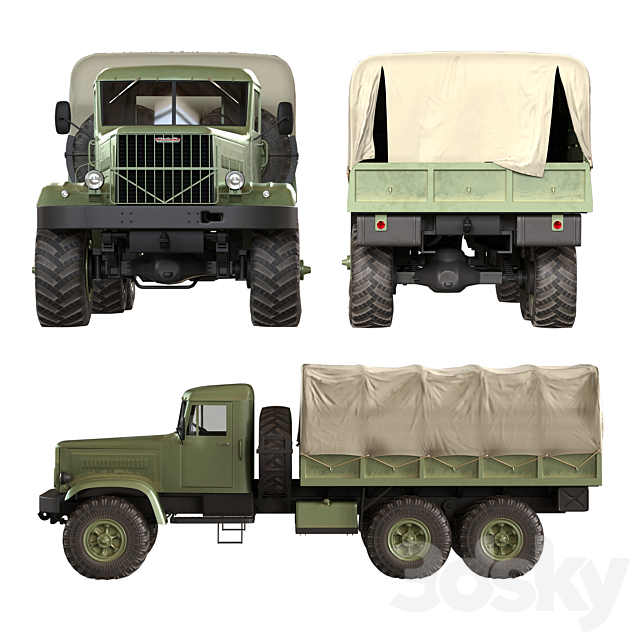 KrAZ-214 3DSMax File - thumbnail 3