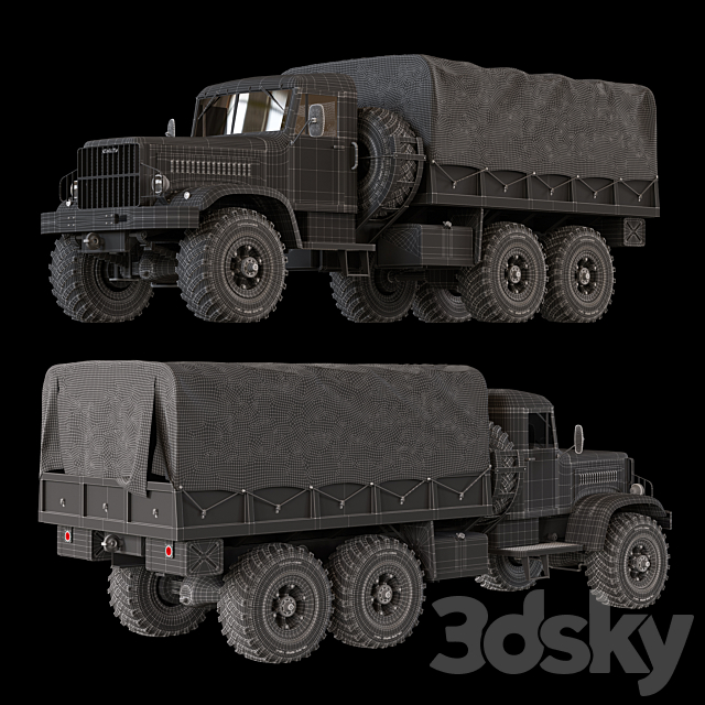 KrAZ-214 3DSMax File - thumbnail 5