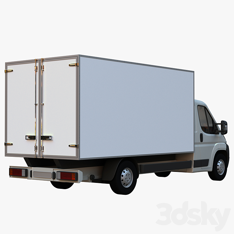 L4H1 truck isothermal van 3DS Max - thumbnail 2