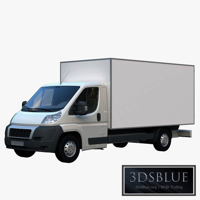 L4H1 truck isothermal van 3DS Max - thumbnail 3