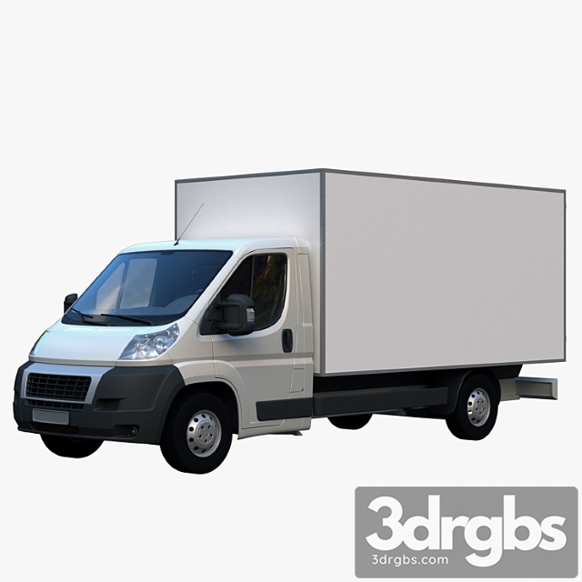 L4h1 truck isothermal van 3dsmax Download - thumbnail 1