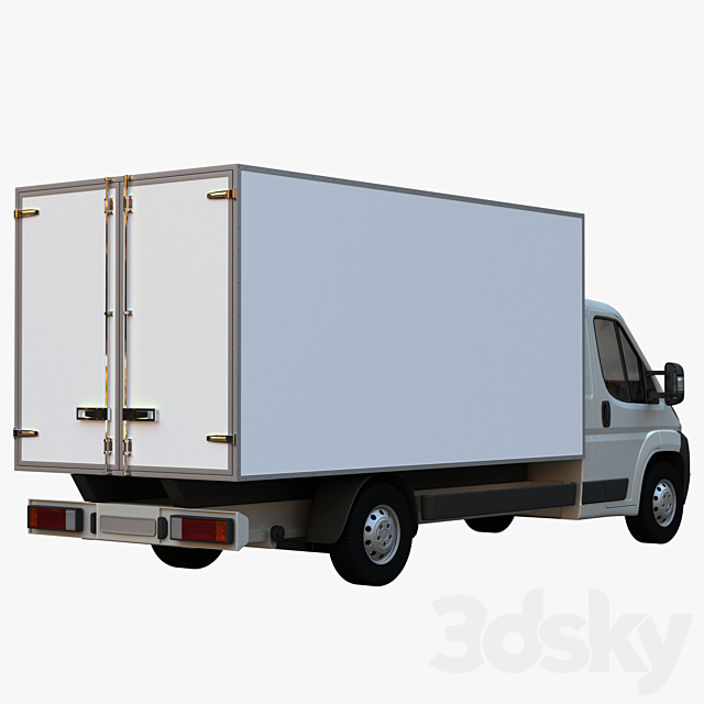 L4H1 truck isothermal van 3DSMax File - thumbnail 2