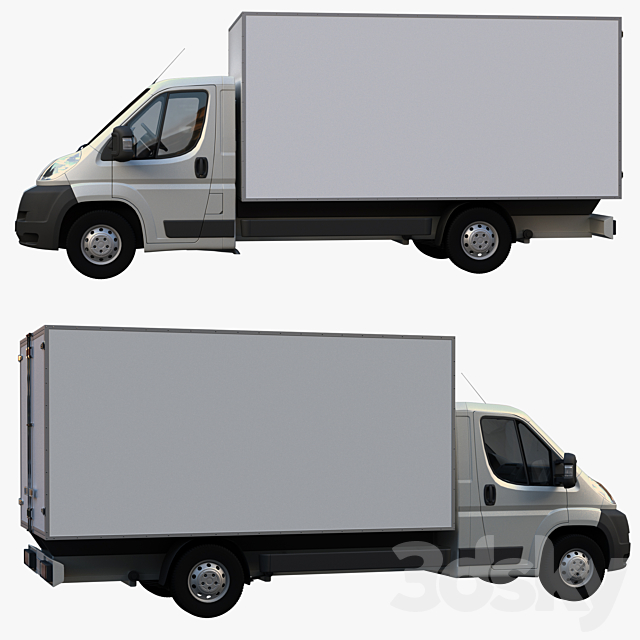 L4H1 truck isothermal van 3DSMax File - thumbnail 3