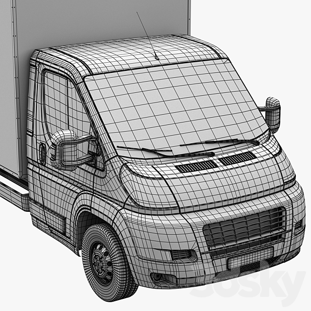 L4H1 truck isothermal van 3DSMax File - thumbnail 5