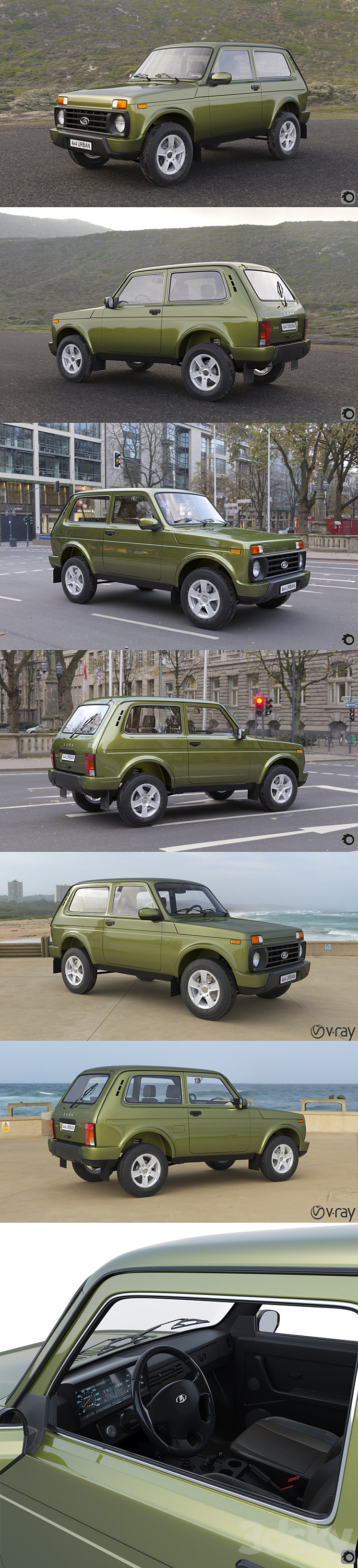 Lada 4×4 Urban 3DS Max - thumbnail 2