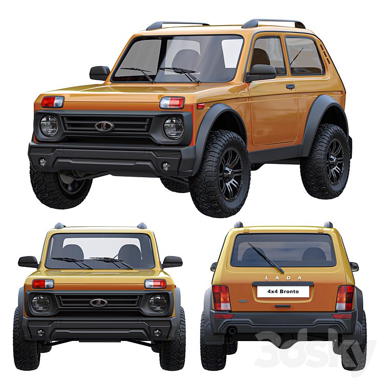 Lada Niva Bronto 4×4 3DS Max Model - thumbnail 1