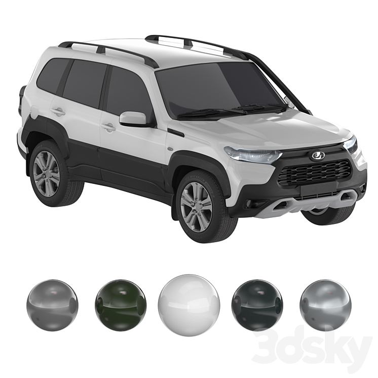 Lada Niva Travel Off-road 3DS Max Model - thumbnail 2