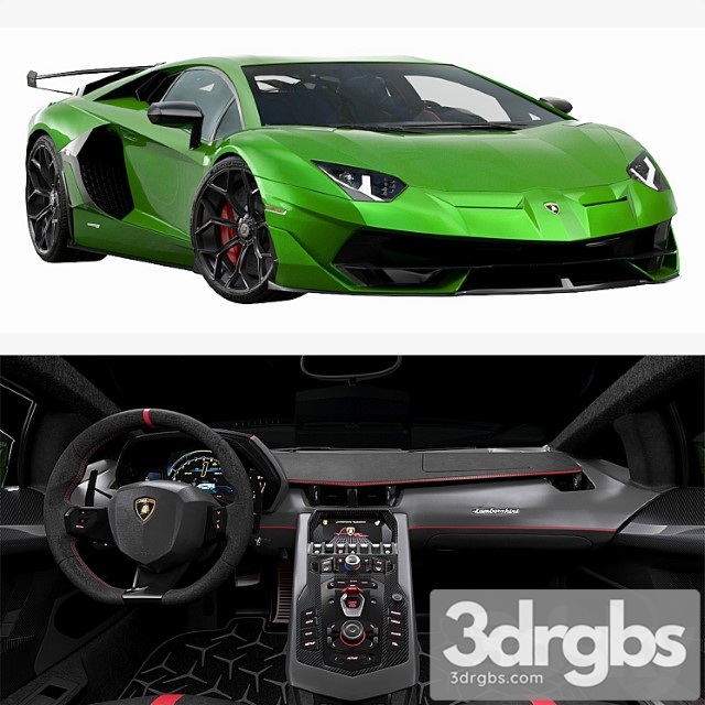 Lamborghini Aventador Svj 3dsmax Download - thumbnail 1