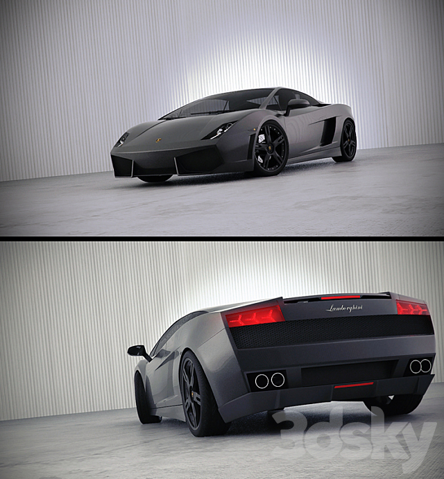 Lamborghini Gallardo lp560-4 3DS Max Model - thumbnail 1